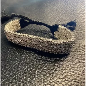 Pulsera brava mediana tejido metálico Paz Gabriel